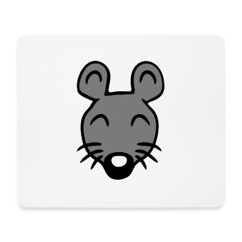 Maus Mäuschen Süße Kleine Ratte Nager Freundlich - Mousepad (Querformat) - Weiß - Vorne