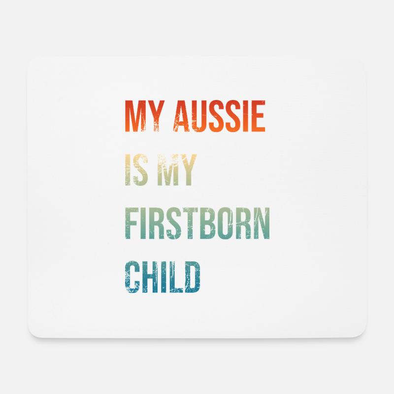 Aussie Firstborn - Mousepad (Querformat) - Weiß