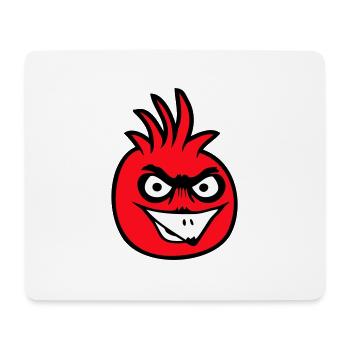 Parrot Bird Stares Nasty Aggressive Rage - Mouse Pad (horizontal) - white - Front