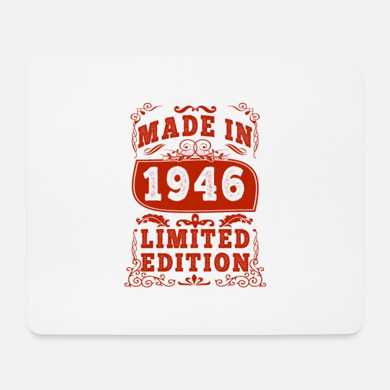 1946 Geburtstag 1946 Jahrgang 1946 Geburtstag - Mousepad (Querformat) - Weiß