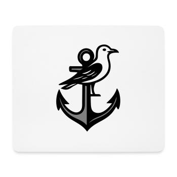 Anchor Seagull - Mouse Pad (horizontal) - white - Front