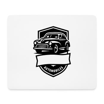 automobile vintage - Tapis de souris (format paysage) - blanc - Devant