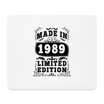1989 Original 1989 Vintage Vintage rétro anniversa - Tapis de souris (format paysage) - blanc - Devant