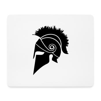 Guerrier de Sparte - Tapis de souris (format paysage) - blanc - Devant