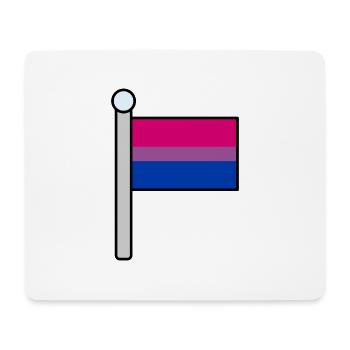 Bisexuelle Pride-Flagge - Mousepad (Querformat) - Weiß - Vorne
