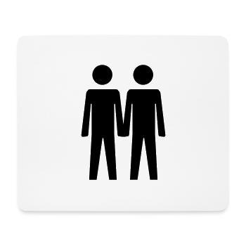 Two Guys - Mouse Pad (horizontal) - white - Front