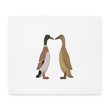 Canard - Tapis de souris (format paysage) - blanc - Devant
