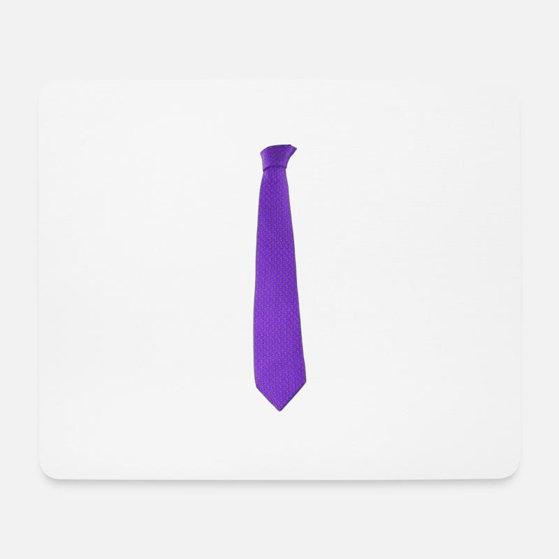 Purple tie - Mousepad (Querformat) - Weiß
