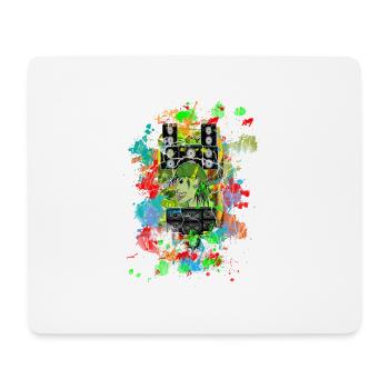 SOUND AND COLORS - Tapis de souris (format paysage) - blanc - Devant
