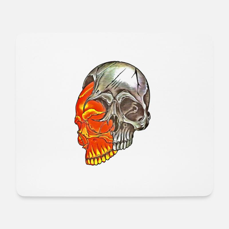 Skull - Mouse Pad (horizontal) - white
