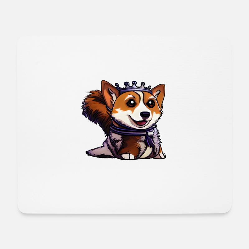 Corgi der Königin - Königlicher Corgi - Mousepad (Querformat) - Weiß