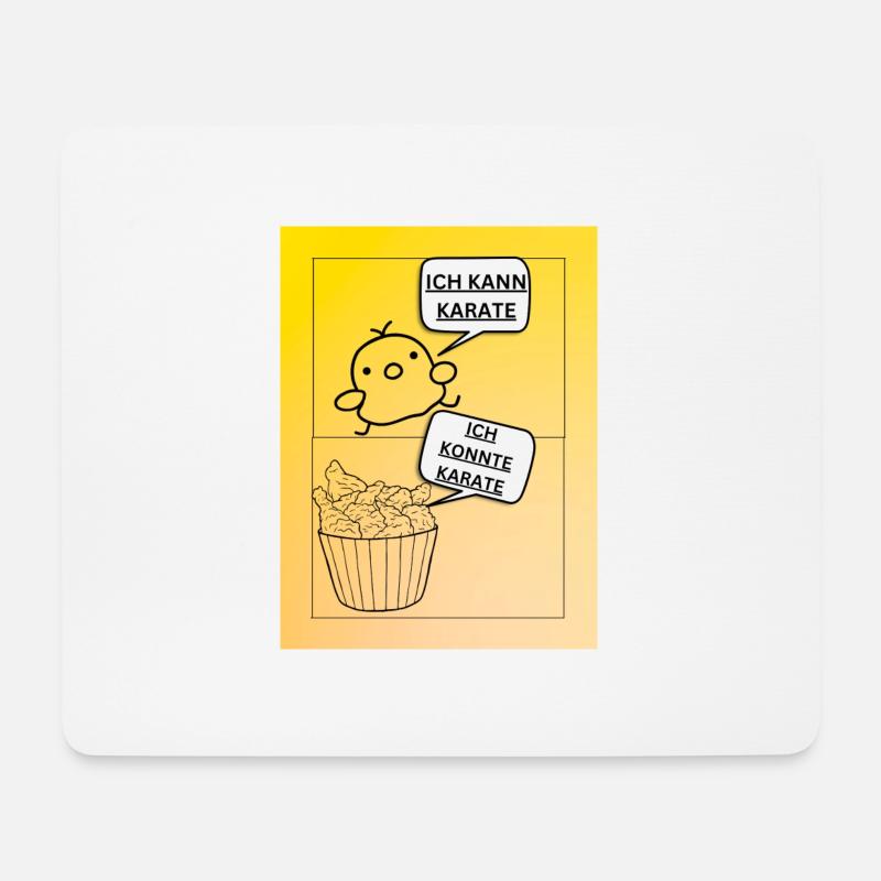 ICH KANN KARATE - Mousepad (Querformat) - Weiß