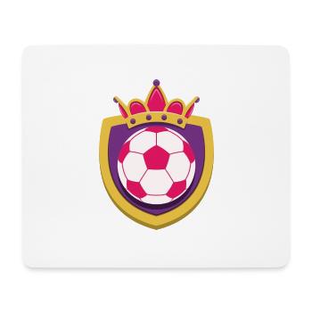 Armoiries du roi du football - Tapis de souris (format paysage) - blanc - Devant