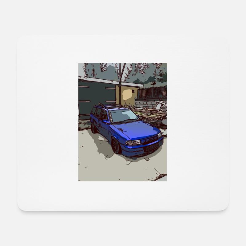 AstraCaravan - Mousepad (Querformat) - Weiß