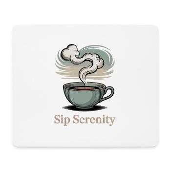 Sip Serenity – Gentle Morning Magic - Mouse Pad (horizontal) - white - Front