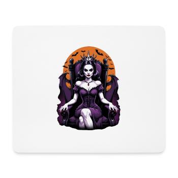 Vampire Queen Queen Tron Cadeau d’Halloween - Tapis de souris (format paysage) - blanc - Devant