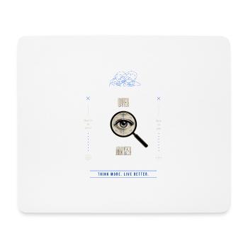 Over Analyzer Magnified Eye - Mouse Pad (horizontal) - white - Front