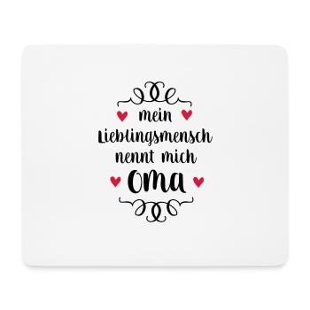 Oma - Mousepad (Querformat) - Weiß - Vorne