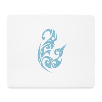 Maori symbol, hook drawing - Mouse Pad (horizontal) - white - Front