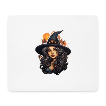 Sorcière - Tapis de souris (format paysage) - blanc - Devant