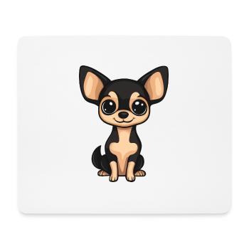 Chihuahua Dog Comic Baby - Mouse Pad (horizontal) - white - Front