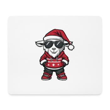 Ziege Weihnachten X-Mas - Mousepad (Querformat) - Weiß - Vorne
