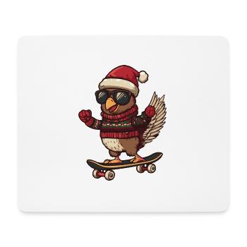Truthahn Weihnachten Lustig - Mousepad (Querformat) - Weiß - Vorne