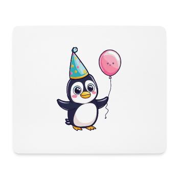 Pinguin Geburtstag Baby - Mousepad (Querformat) - Weiß - Vorne