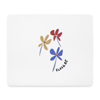 flowers - Mousepad (Querformat) - Weiß - Vorne