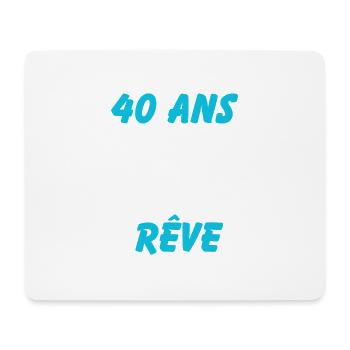 40 ans et toujours un corps de rêve - Tapis de souris (format paysage) - blanc - Devant
