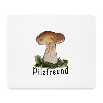 Waldpilz Aquarell - Mousepad (Querformat) - Weiß - Vorne