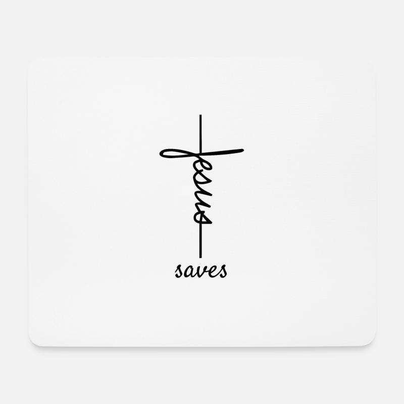 Christliche Geschenke Christentum Jesus Bibel - Mousepad (Querformat) - Weiß