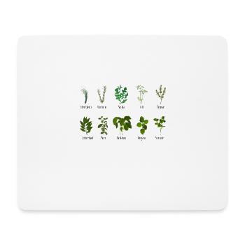 Botanical Herbs Herbalist Gift Garden - Mouse Pad (horizontal) - white - Front