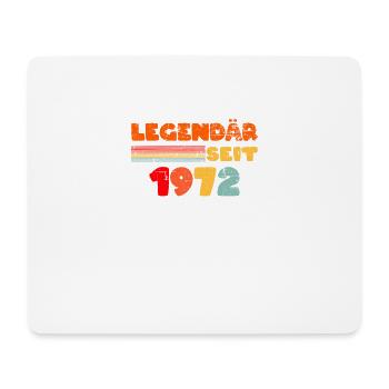 Legendär Seit 1972 Geburtstag Mann Frau 50 Jahre - Mousepad (Querformat) - Weiß - Vorne