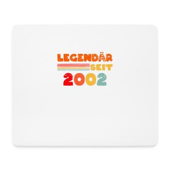 Legendär Seit 2002 Geburtstag Mann Frau 20 Jahre - Mousepad (Querformat) - Weiß - Vorne