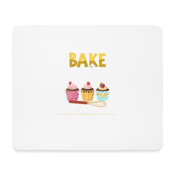 Bake The World A Better Place Baker Baking - Tapis de souris (format paysage) - blanc - Devant