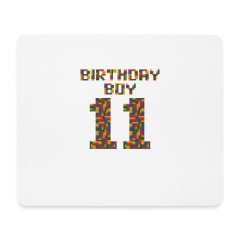 Süßes Geschenk zum 11. Geburtstag 11 Jahre alter Block - Mousepad (Querformat) - Weiß - Vorne