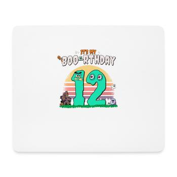 It's my Boo-rthday, Funny Halloween 12 Years Old - Mouse Pad (horizontal) - white - Front