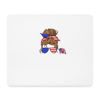 Patriot Mother Day Best Mom Ever to Daughter - Mouse Pad (horizontal) - white - Front