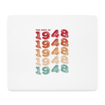 Vintage 1948 Gifts Legend for 75 Years Old - 75th - Mouse Pad (horizontal) - white - Front