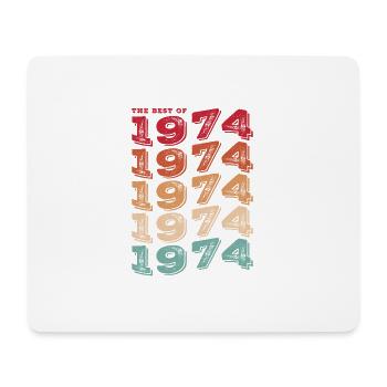 Vintage 1974 Cadeaux Légende pour 49 ans - 49ème - Tapis de souris (format paysage) - blanc - Devant