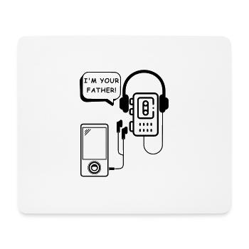 I Am Your Father | Music, Walkman, MP3 Player - Mouse Pad (horizontal) - white - Front