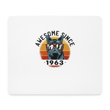 Génial depuis 1963, 60 ans, 60e anniversaire - Tapis de souris (format paysage) - blanc - Devant