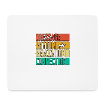 Dressage Rhythm Relaxation Connection Dressur - Mousepad (Querformat) - Weiß - Vorne