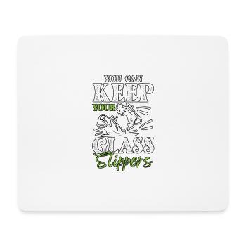 Vous pouvez garder vos pantoufles de verre Tap Dance pour - Tapis de souris (format paysage) - blanc - Devant