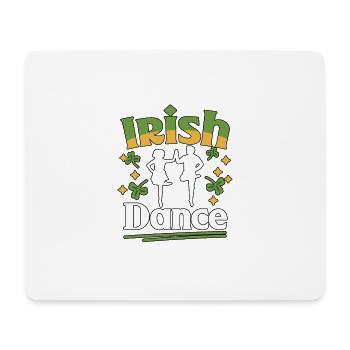 Irish Dance claquettes pour danseurs de claquettes - Tapis de souris (format paysage) - blanc - Devant