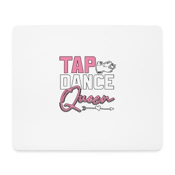 Tap Dance Queen claquettes pour danseurs de claquettes - Tapis de souris (format paysage) - blanc - Devant