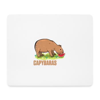 I Just Really Like Capybaras OK Wasserschwein - Mousepad (Querformat) - Weiß - Vorne