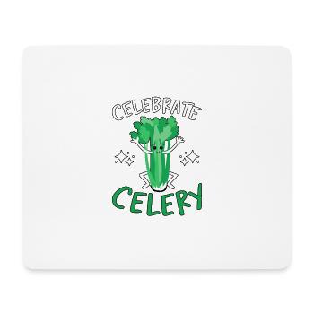 Celebrate Celery for Vegetarians And Vegans - Mouse Pad (horizontal) - white - Front