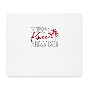 New Knee New Me Knie Operation - Mousepad (Querformat) - Weiß - Vorne